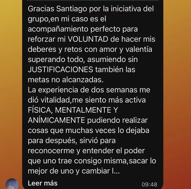 Mensaje de testimonio