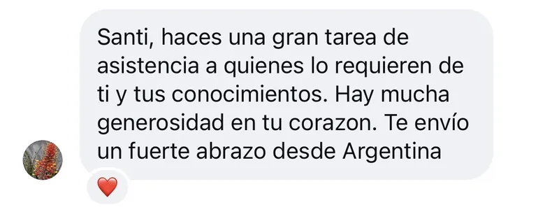 Mensaje de testimonio